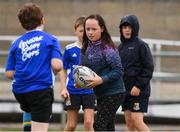 30 July 2021; Abigail Doggett, age 10, in action during the Bank of Ireland Leinster Rugby Summer Camp at Navan RFC in Navan, Meath. Photo by Matt Browne/Sportsfile