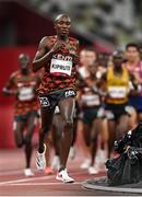 30 July 2021; Rhonex Kipruto of Kenya in action during the men's 10000 metres final at the Olympic Stadium during the 2020 Tokyo Summer Olympic Games in Tokyo, Japan. Photo by Ramsey Cardy/Sportsfile