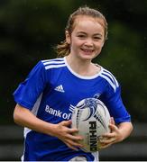 30 July 2021; Olivia Linnane, age 9, in action during the Bank of Ireland Leinster Rugby Summer Camp at Navan RFC in Navan, Meath. Photo by Matt Browne/Sportsfile
