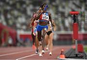 30 July 2021; Taylor Manson of USA in action during the 4x400 metre mixed relay at the Olympic Stadium during the 2020 Tokyo Summer Olympic Games in Tokyo, Japan. Photo by Ramsey Cardy/Sportsfile