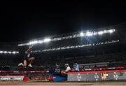 30 July 2021; Rouguy Diallo of France in action during the women's triple jump at the Olympic Stadium during the 2020 Tokyo Summer Olympic Games in Tokyo, Japan. Photo by Ramsey Cardy/Sportsfile