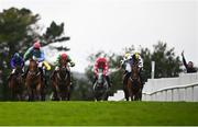 30 July 2021; Born By The Sea, with Jack Gilligan up, left, cross the line to win the Guinness Galway Blazers steeplechase on day five of the Galway Races Summer Festival at Ballybrit Racecourse in Galway. Photo by David Fitzgerald/Sportsfile