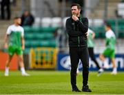 30 July 2021; Shamrock Rovers manager Stephen Bradley before the SSE Airtricity League Premier Division match between Shamrock Rovers and St Patrick's Athletic at Tallaght Stadium in Dublin. Photo by Eóin Noonan/Sportsfile