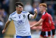 30 July 2021; Darragh McElearney of Monaghan celebrates scoring his side's first goal during the EirGrid Ulster GAA Football U20 Championship Final match between Down and Monaghan at Athletic Grounds in Armagh. Photo by Piaras Ó Mídheach/Sportsfile