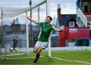 30 July 2021; Cian Murphy of Cork City celebrates after scoring his side's first goal during the SSE Airtricity League First Division match between Cork City and UCD at Turners Cross in Cork. Photo by Michael P Ryan/Sportsfile