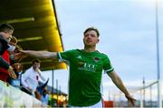 30 July 2021; Cian Murphy of Cork City celebrates after scoring his side's first goal during the SSE Airtricity League First Division match between Cork City and UCD at Turners Cross in Cork. Photo by Michael P Ryan/Sportsfile