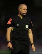 30 July 2021; Referee Robert Dowling during the SSE Airtricity League First Division match between Cork City and UCD at Turners Cross in Cork. Photo by Michael P Ryan/Sportsfile