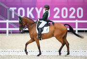 31 July 2021; Sarah Ennis riding Horseware Woodcourt Garrison of Ireland during eventing dressage team and individual day two at the Equestrian Park during the 2020 Tokyo Summer Olympic Games in Tokyo, Japan. Photo by Stephen McCarthy/Sportsfile