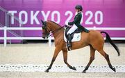 31 July 2021; Sarah Ennis of Ireland riding Horseware Woodcourt Garrison during eventing dressage team and individual day two at the Equestrian Park during the 2020 Tokyo Summer Olympic Games in Tokyo, Japan. Photo by Stephen McCarthy/Sportsfile