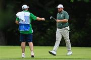 31 July 2021; Shane Lowry of Ireland with his caddy and brother Alan Lowry during round 3 of the men's individual stroke play at the Kasumigaseki Country Club during the 2020 Tokyo Summer Olympic Games in Kawagoe, Saitama, Japan. Photo by Ramsey Cardy/Sportsfile