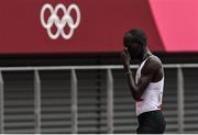 31 July 2021; James Nyang Chiengjiek of Refugee Olympic Team after his heat of the men's 800 metres on day eight at the Olympic Stadium during the 2020 Tokyo Summer Olympic Games in Tokyo, Japan. Photo by Brendan Moran/Sportsfile Photo by Brendan Moran/Sportsfile