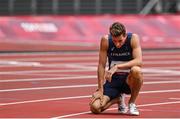 31 July 2021; Pierre Ambrose Bosse of France after his heat of the men's 800 metres on day eight at the Olympic Stadium during the 2020 Tokyo Summer Olympic Games in Tokyo, Japan. Photo by Brendan Moran/Sportsfile Photo by Brendan Moran/Sportsfile