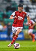 30 July 2021; Darragh Burns of St Patrick's Athletic during the SSE Airtricity League Premier Division match between Shamrock Rovers and St Patrick's Athletic at Tallaght Stadium in Dublin. Photo by Eóin Noonan/Sportsfile