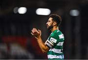 30 July 2021; Roberto Lopes of Shamrock Rovers after the SSE Airtricity League Premier Division match between Shamrock Rovers and St Patrick's Athletic at Tallaght Stadium in Dublin. Photo by Eóin Noonan/Sportsfile