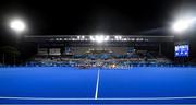 31 July 2021; A view of the Oi Hockey Stadium during the national anthems before the women's pool A group stage match between Great Britain and Ireland at the Oi Hockey Stadium during the 2020 Tokyo Summer Olympic Games in Tokyo, Japan. Photo by Stephen McCarthy/Sportsfile