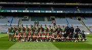 31 July 2021; The Mayo squad before the Nicky Rackard Cup Final match between Tyrone and Mayo at Croke Park in Dublin.  Photo by Ray McManus/Sportsfile