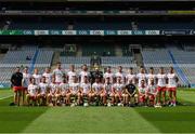 31 July 2021; The Tyrone squad before the Nicky Rackard Cup Final match between Tyrone and Mayo at Croke Park in Dublin.  Photo by Ray McManus/Sportsfile