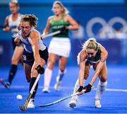 31 July 2021; Nicci Daly of Ireland in action against Giselle Ansley of Great Britain during the women's pool A group stage match between Great Britain and Ireland at the Oi Hockey Stadium during the 2020 Tokyo Summer Olympic Games in Tokyo, Japan. Photo by Stephen McCarthy/Sportsfile