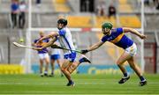 31 July 2021; Jamie Barron of Waterford in action against Paddy Cadell of Tipperary during the GAA Hurling All-Ireland Senior Championship Quarter-Final match between Tipperary and Waterford at Pairc Ui Chaoimh in Cork. Photo by Daire Brennan/Sportsfile