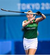 31 July 2021; Katie Mullan of Ireland appeals for a video umpire referral during the women's pool A group stage match between Great Britain and Ireland at the Oi Hockey Stadium during the 2020 Tokyo Summer Olympic Games in Tokyo, Japan. Photo by Stephen McCarthy/Sportsfile