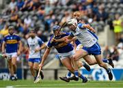 31 July 2021; Shane McNulty of Waterford in action against Jason Forde of Tipperary during the GAA Hurling All-Ireland Senior Championship Quarter-Final match between Tipperary and Waterford at Pairc Ui Chaoimh in Cork. Photo by Eóin Noonan/Sportsfile
