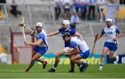 31 July 2021; Jack Fagan of Waterford in action against Brednan Maher of Tipperary during the GAA Hurling All-Ireland Senior Championship Quarter-Final match between Tipperary and Waterford at Pairc Ui Chaoimh in Cork. Photo by Daire Brennan/Sportsfile
