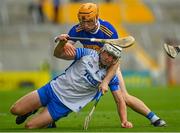 31 July 2021; Shane McNulty of Waterford in action against Jake Morris of Tipperary during the GAA Hurling All-Ireland Senior Championship Quarter-Final match between Tipperary and Waterford at Pairc Ui Chaoimh in Cork. Photo by Eóin Noonan/Sportsfile