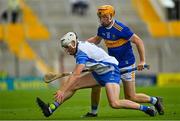 31 July 2021; Shane McNulty of Waterford in action against Jake Morris of Tipperary during the GAA Hurling All-Ireland Senior Championship Quarter-Final match between Tipperary and Waterford at Pairc Ui Chaoimh in Cork. Photo by Eóin Noonan/Sportsfile