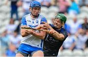 31 July 2021; Austin Gleeson of Waterford in action against Tipperary goalkeeper Barry Hogan during the GAA Hurling All-Ireland Senior Championship Quarter-Final match between Tipperary and Waterford at Pairc Ui Chaoimh in Cork. Photo by Eóin Noonan/Sportsfile