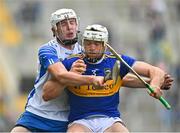 31 July 2021; Padraic Maher of Tipperary in action against Shane Bannett of Waterford during the GAA Hurling All-Ireland Senior Championship Quarter-Final match between Tipperary and Waterford at Pairc Ui Chaoimh in Cork. Photo by Eóin Noonan/Sportsfile