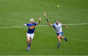 31 July 2021; Seamus Kennedy of Tipperary in action against Patrick Curran of Waterford during the GAA Hurling All-Ireland Senior Championship Quarter-Final match between Tipperary and Waterford at Pairc Ui Chaoimh in Cork. Photo by Daire Brennan/Sportsfile