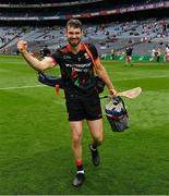 31 July 2021; Mayo goalkeeper Bobby Douglas celebrates after the Nicky Rackard Cup Final match between Tyrone and Mayo at Croke Park in Dublin. Photo by Ray McManus/Sportsfile