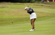 31 July 2021; Olivia Mehaffey of Northern Ireland pitches onto the 17th green during Day Three of The ISPS HANDA World Invitational at Galgorm Spa & Golf Resort in Ballymena, Antrim. Photo by John Dickson/Sportsfile