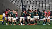 31 July 2021; Players from both sides tussle during the second test of the British and Irish Lions tour match between South Africa and British and Irish Lions at Cape Town Stadium in Cape Town, South Africa. Photo by Ashley Vlotman/Sportsfile