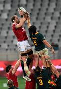 31 July 2021; Alun Wyn Jones of British and Irish Lions in action against Franco Mostert of South Africa during the second test of the British and Irish Lions tour match between South Africa and British and Irish Lions at Cape Town Stadium in Cape Town, South Africa. Photo by Ashley Vlotman/Sportsfile