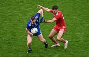 31 July 2021; Micheál Bannigan of Monaghan in action against Conor McKenna of Tyrone during the Ulster GAA Football Senior Championship Final match between Monaghan and Tyrone at Croke Park in Dublin. Photo by Sam Barnes/Sportsfile