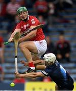 31 July 2021; Robbie O'Flynn of Cork has his shot on goal saved by Dublin goalkeeper Alan Nolan during the GAA Hurling All-Ireland Senior Championship Quarter-Final match between Dublin and Cork at Semple Stadium in Thurles, Tipperary. Photo by Piaras Ó Mídheach/Sportsfile