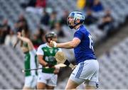 31 July 2021; Philip Brady of Cavan celebrates after scoring his side's first goal during the Lory Meagher Cup Final match between Fermanagh and Cavan at Croke Park in Dublin.  Photo by Sam Barnes/Sportsfile