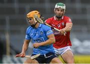 31 July 2021; Cian O'Callaghan of Dublin in action against Shane Kingston of Cork during the GAA Hurling All-Ireland Senior Championship Quarter-Final match between Dublin and Cork at Semple Stadium in Thurles, Tipperary. Photo by Piaras Ó Mídheach/Sportsfile