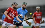 31 July 2021; Jack O'Connor of Cork in action against James Madden of Dublin during the GAA Hurling All-Ireland Senior Championship Quarter-Final match between Dublin and Cork at Semple Stadium in Thurles, Tipperary. Photo by Piaras Ó Mídheach/Sportsfile