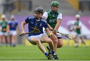 31 July 2021; Jack Berry of Cavan in action against John Duffy of Fermanagh during the Lory Meagher Cup Final match between Fermanagh and Cavan at Croke Park in Dublin.  Photo by Sam Barnes/Sportsfile