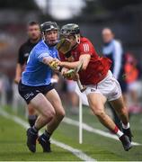31 July 2021; Mark Coleman of Cork in action against Cian O'Sullivan of Dublin during the GAA Hurling All-Ireland Senior Championship Quarter-Final match between Dublin and Cork at Semple Stadium in Thurles, Tipperary. Photo by David Fitzgerald/Sportsfile