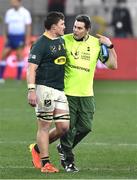 31 July 2021; Rassie Erasmus during the second test of the British and Irish Lions tour match between South Africa and British and Irish Lions at Cape Town Stadium in Cape Town, South Africa. Photo by Ashley Vlotman/Sportsfile