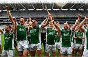 31 July 2021; Fermanagh players celebrate after their side's victory in the Lory Meagher Cup Final match between Fermanagh and Cavan at Croke Park in Dublin.  Photo by Sam Barnes/Sportsfile
