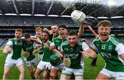 31 July 2021; Fermanagh players celebrate after their side's victory in the Lory Meagher Cup Final match between Fermanagh and Cavan at Croke Park in Dublin.  Photo by Sam Barnes/Sportsfile