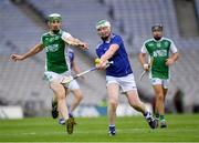 31 July 2021; Caoimhín Carney of Cavan in action against John John Paul McGarry of Fermanagh during the Lory Meagher Cup Final match between Fermanagh and Cavan at Croke Park in Dublin.  Photo by Ray McManus/Sportsfile