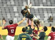 31 July 2021; Lukhanyo Am of South Africa during the second test of the British and Irish Lions tour match between South Africa and British and Irish Lions at Cape Town Stadium in Cape Town, South Africa. Photo by Ashley Vlotman/Sportsfile