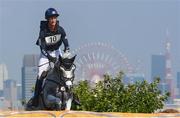 1 August 2021; Christopher Six of France riding Totem de Brecey during the eventing cross country team and individual session at the Sea Forest Cross-Country Course during the 2020 Tokyo Summer Olympic Games in Tokyo, Japan. Photo by Stephen McCarthy/Sportsfile