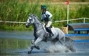 1 August 2021; Austin O'Connor of Ireland riding Colorado Blue during the eventing cross country team and individual session at the Sea Forest Cross-Country Course during the 2020 Tokyo Summer Olympic Games in Tokyo, Japan. Photo by Stephen McCarthy/Sportsfile