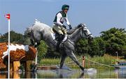 1 August 2021; Austin O'Connor of Ireland riding Colorado Blue during the eventing cross country team and individual session at the Sea Forest Cross-Country Course during the 2020 Tokyo Summer Olympic Games in Tokyo, Japan. Photo by Stephen McCarthy/Sportsfile